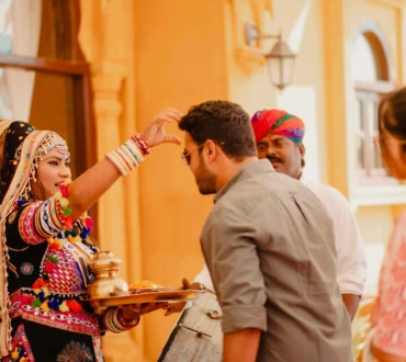 Luxury resort entrance in Jaisalmer
